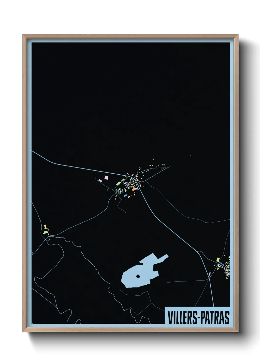 Une affiche de carte sur Villers-Patras