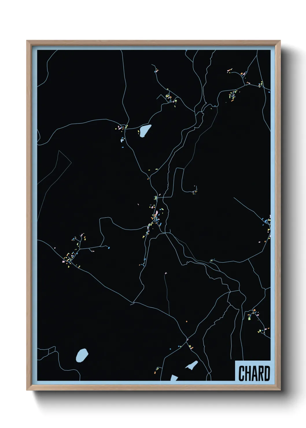 Une affiche de carte sur Chard