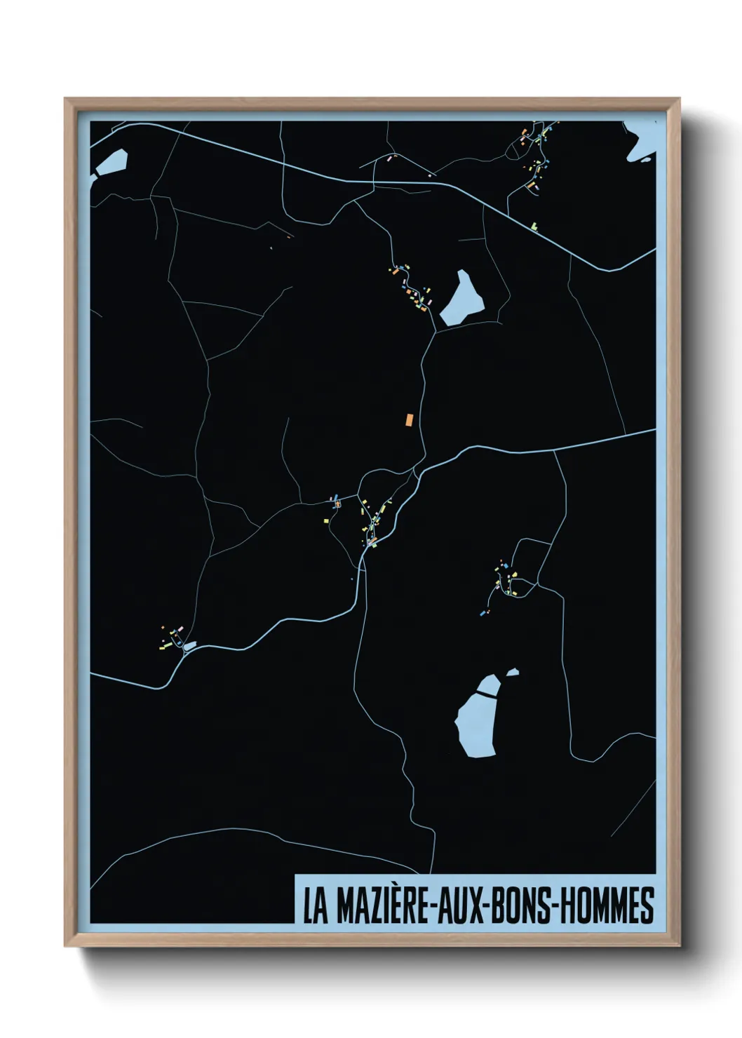 Un poster carteLa Mazière-aux-Bons-Hommes