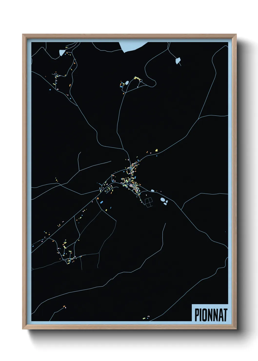 Une affiche de carte sur Pionnat