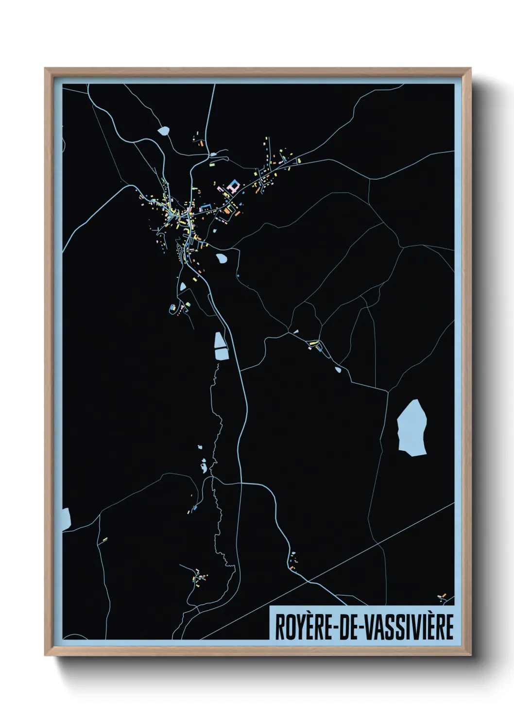 Un poster carteRoyère-de-Vassivière