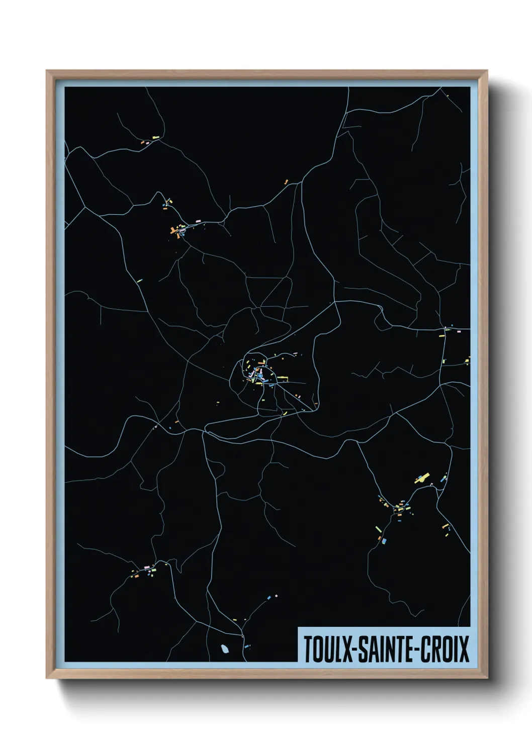 Un poster carteToulx-Sainte-Croix