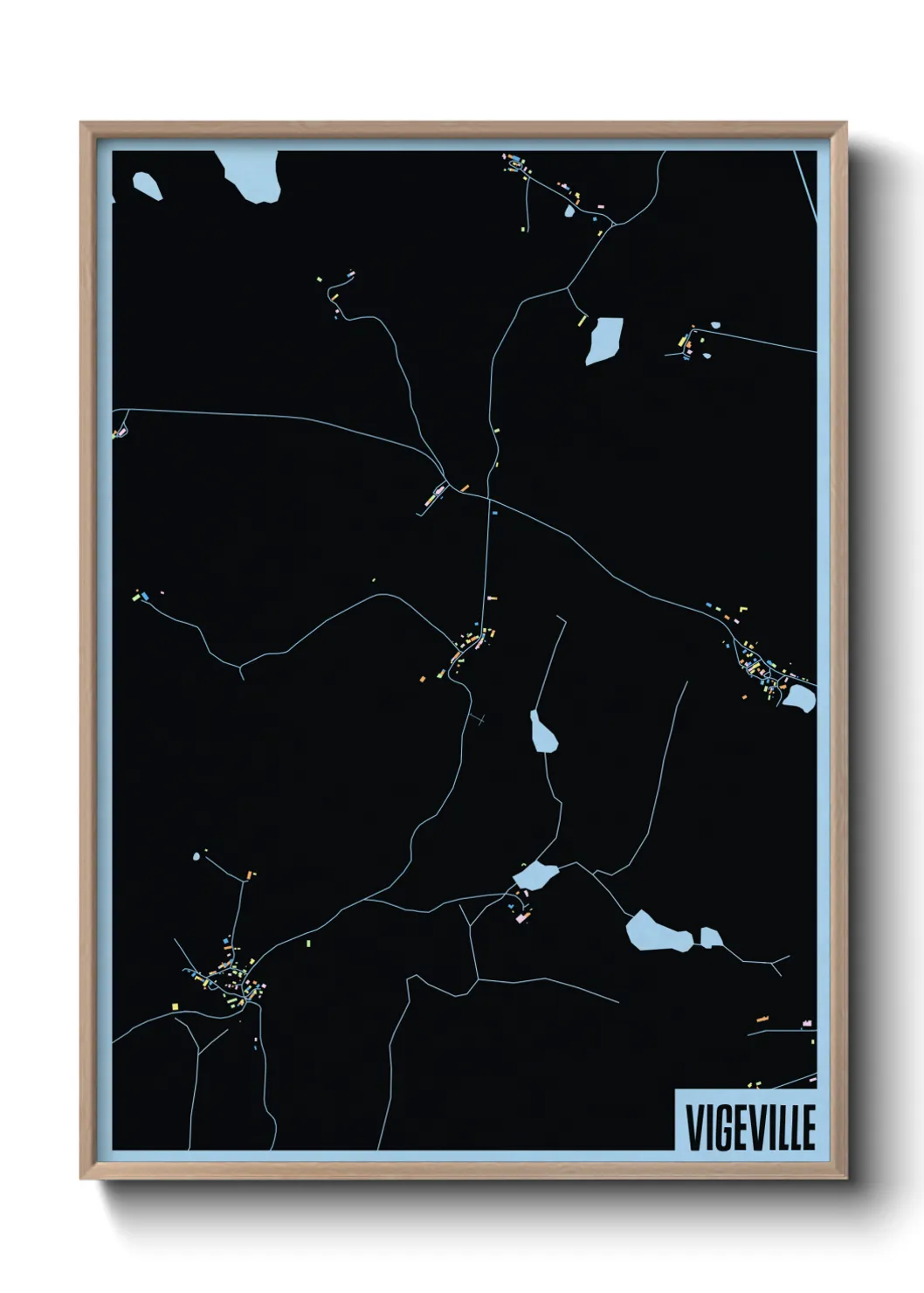 Une affiche de carte sur Vigeville