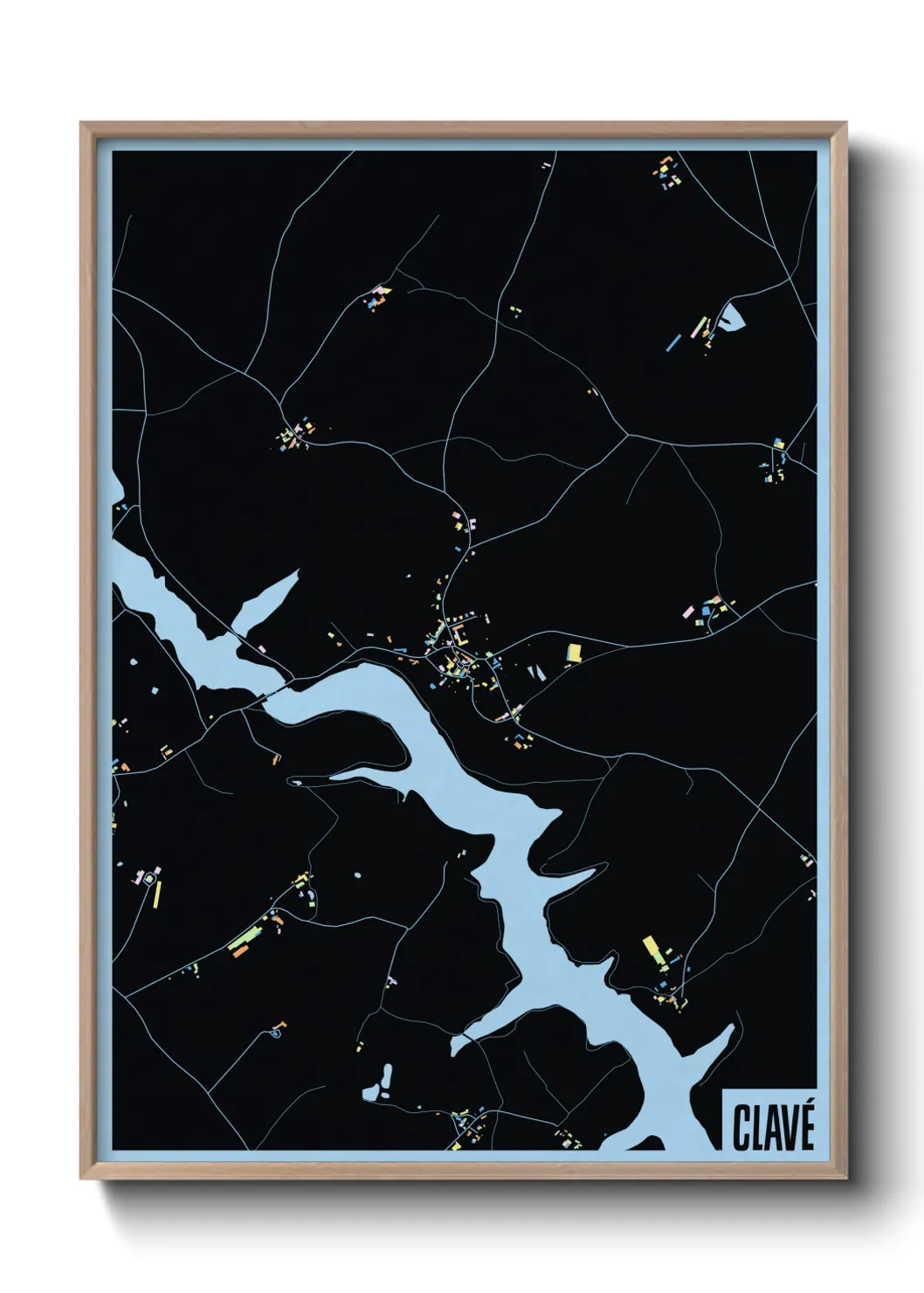 Une affiche de carte sur Clavé