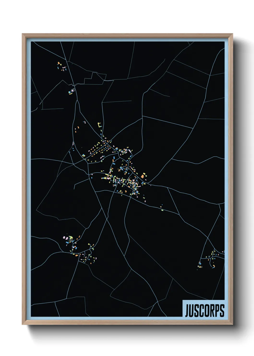 Une affiche de carte sur Juscorps