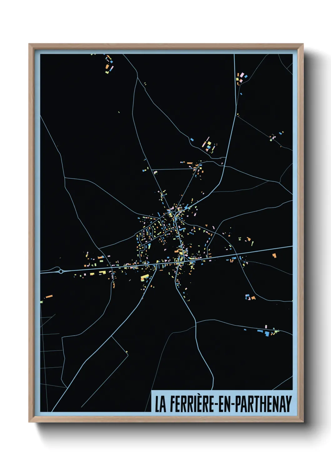 Un poster carteLa Ferrière-en-Parthenay
