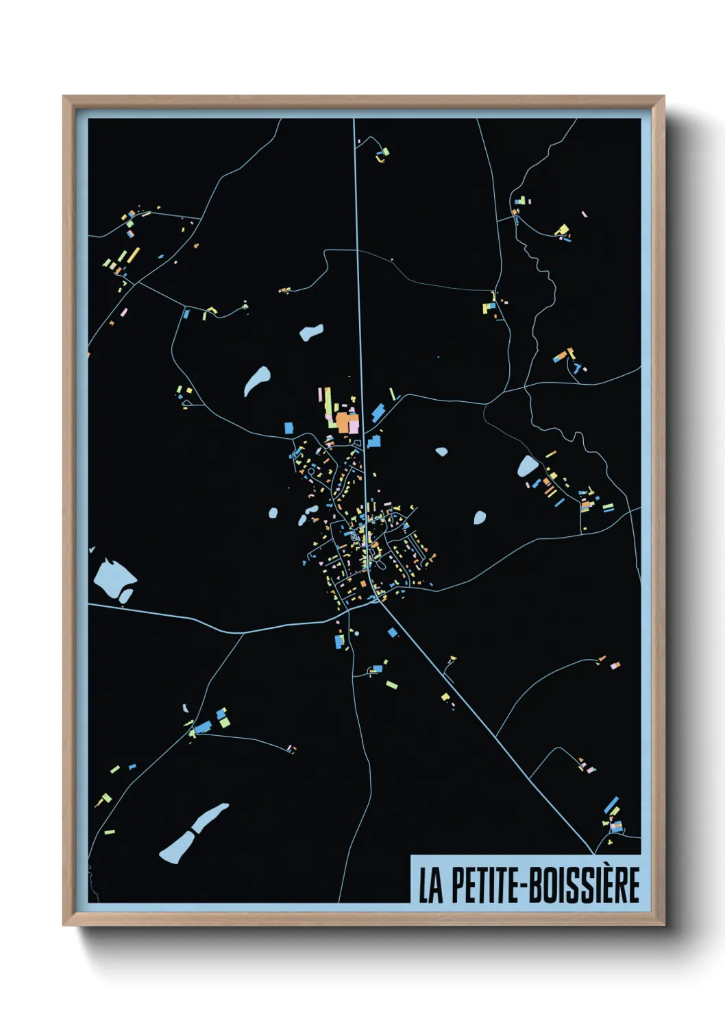 Un poster carteLa Petite-Boissière