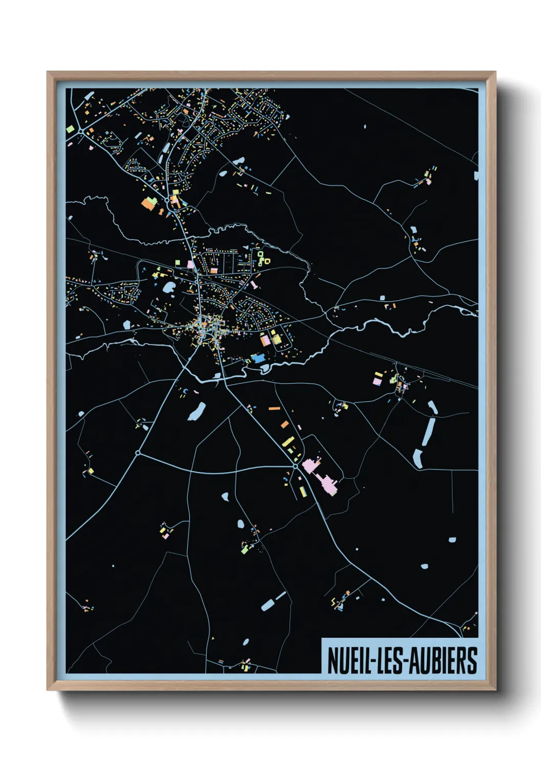 Un poster carteNueil-les-Aubiers