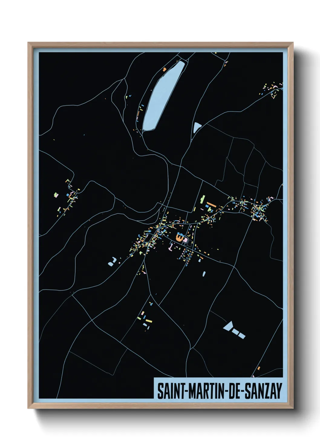 Un poster carteSaint-Martin-de-Sanzay