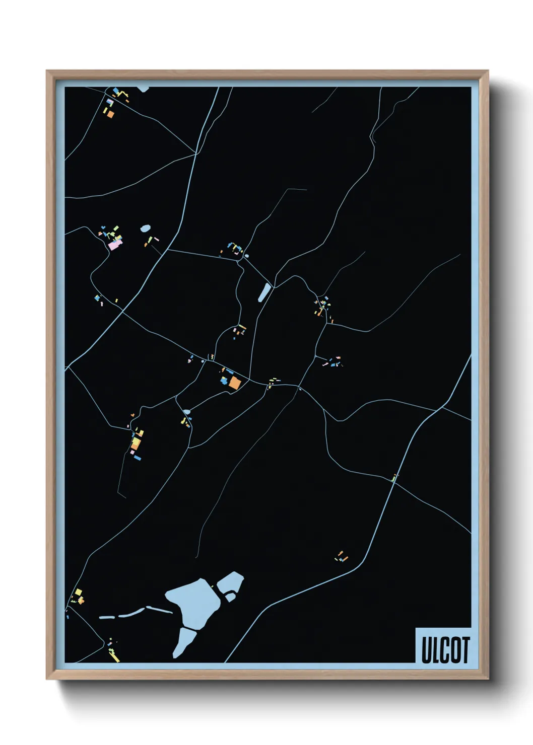 Une affiche de carte sur Ulcot