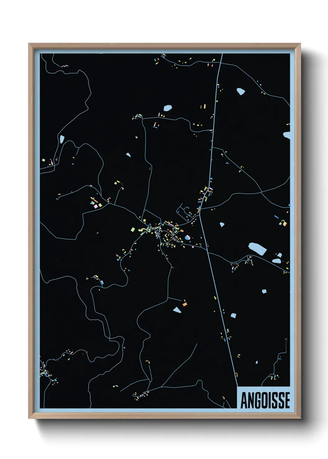 Une affiche de carte sur Angoisse