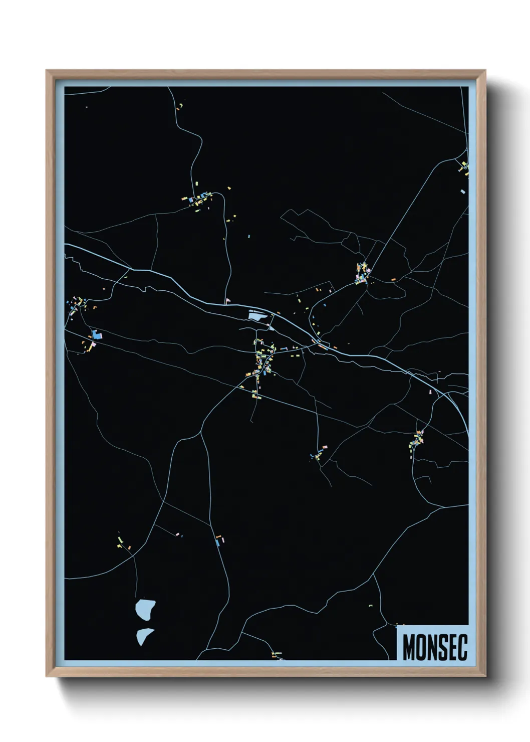 Une affiche de carte sur Monsec