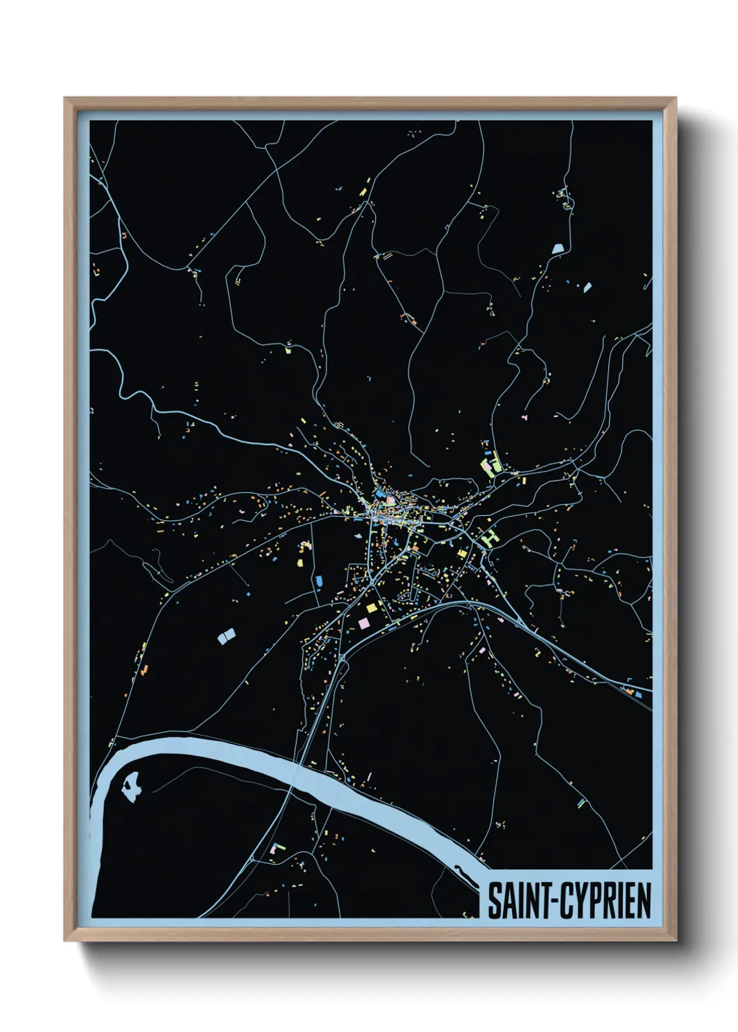 Un poster carteSaint-Cyprien