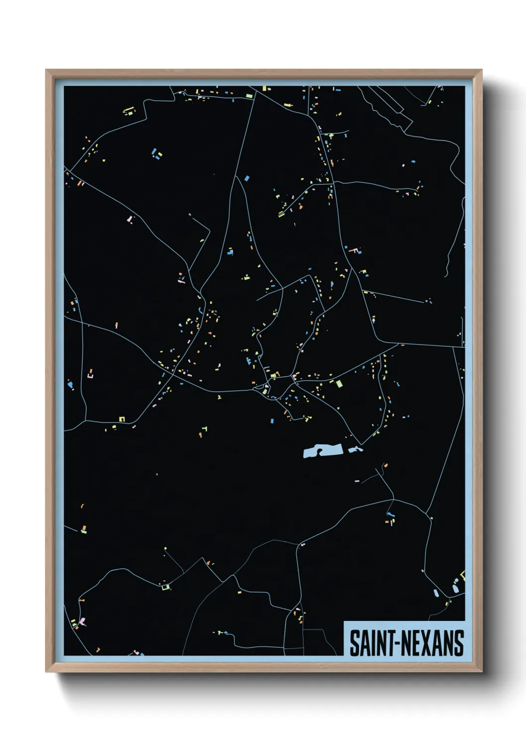 Un poster carteSaint-Nexans