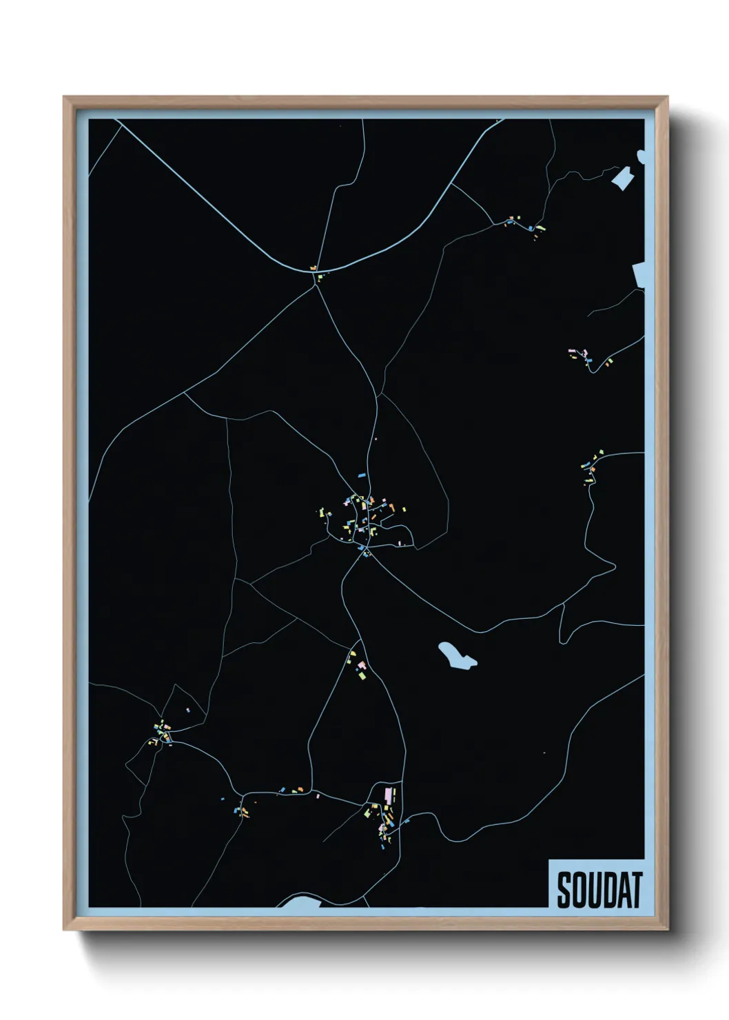 Une affiche de carte sur Soudat