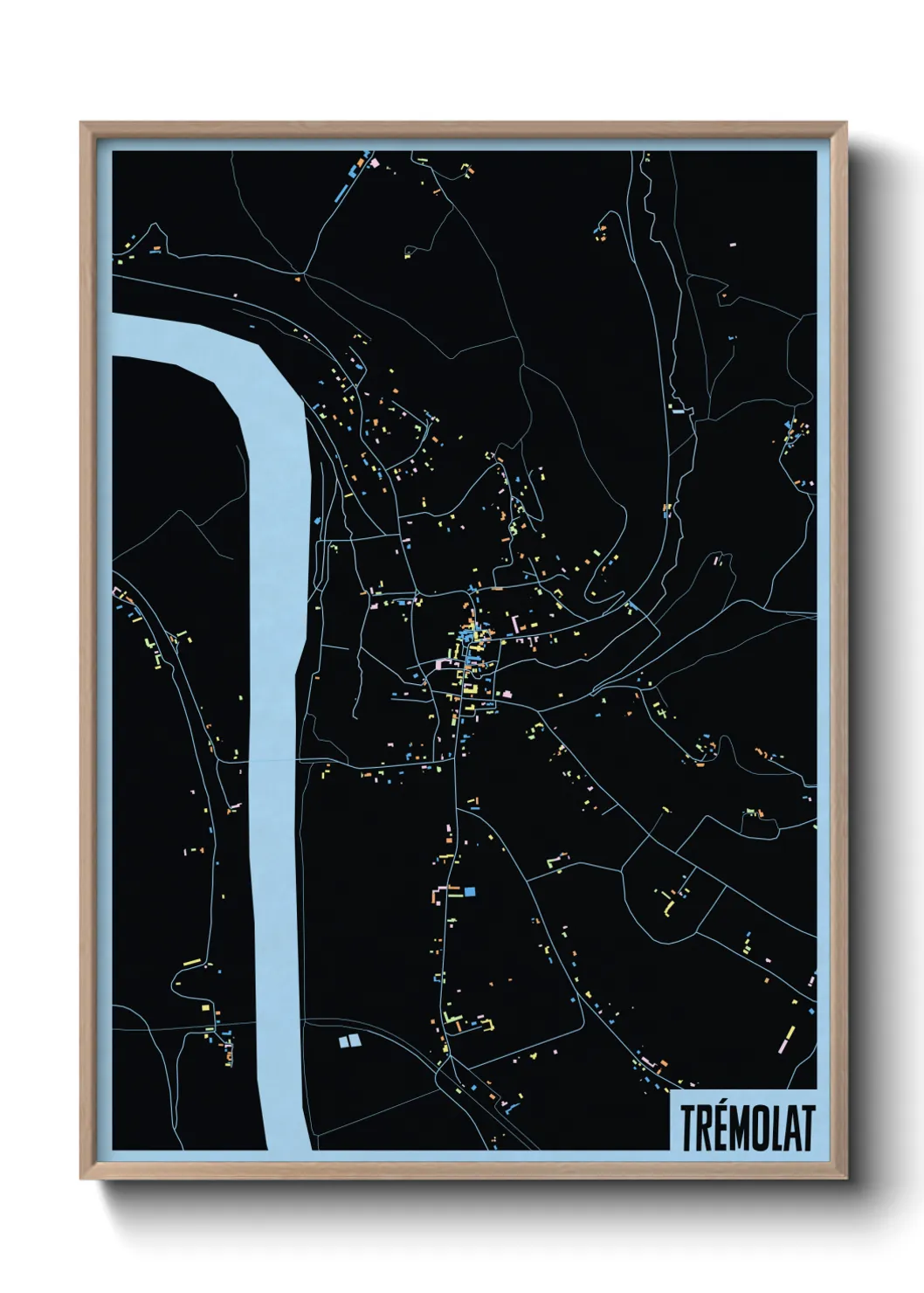 Une affiche de carte sur Trémolat