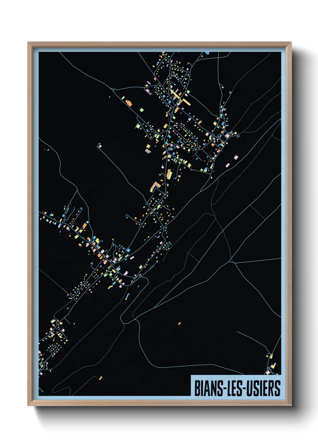 Un poster carteBians-les-Usiers