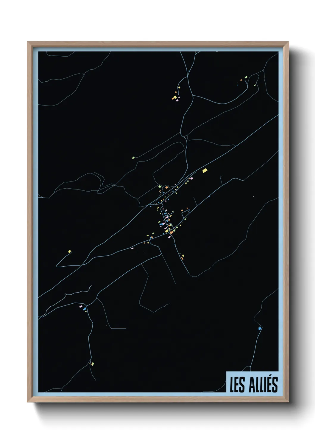 Une affiche de carte sur Les Alliés