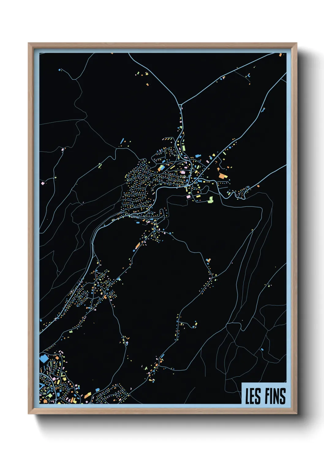 Une affiche de carte sur Les Fins