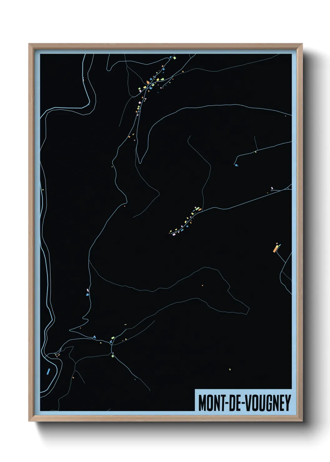 Une affiche de carte sur Mont-de-Vougney
