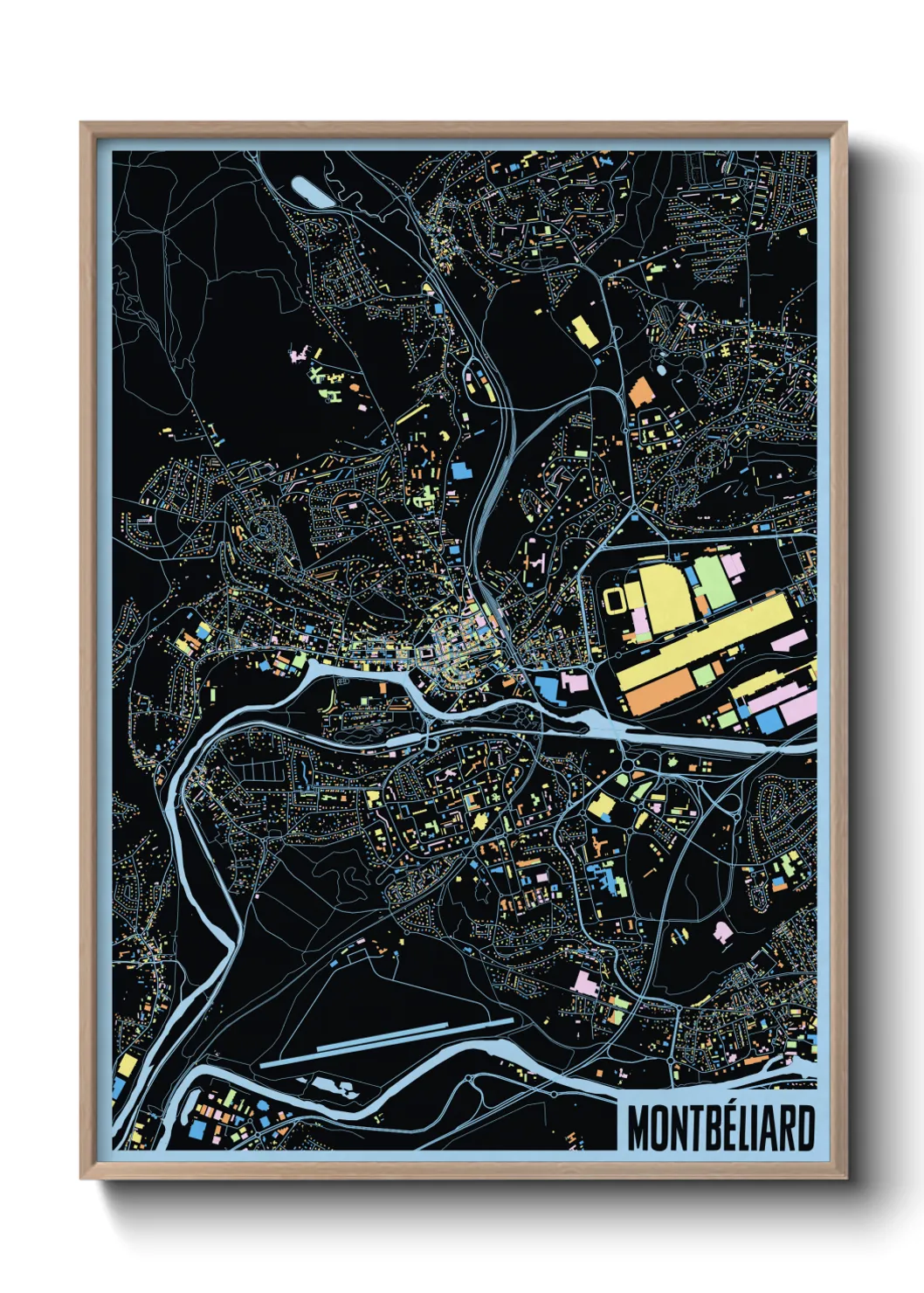 Un poster carteMontbéliard