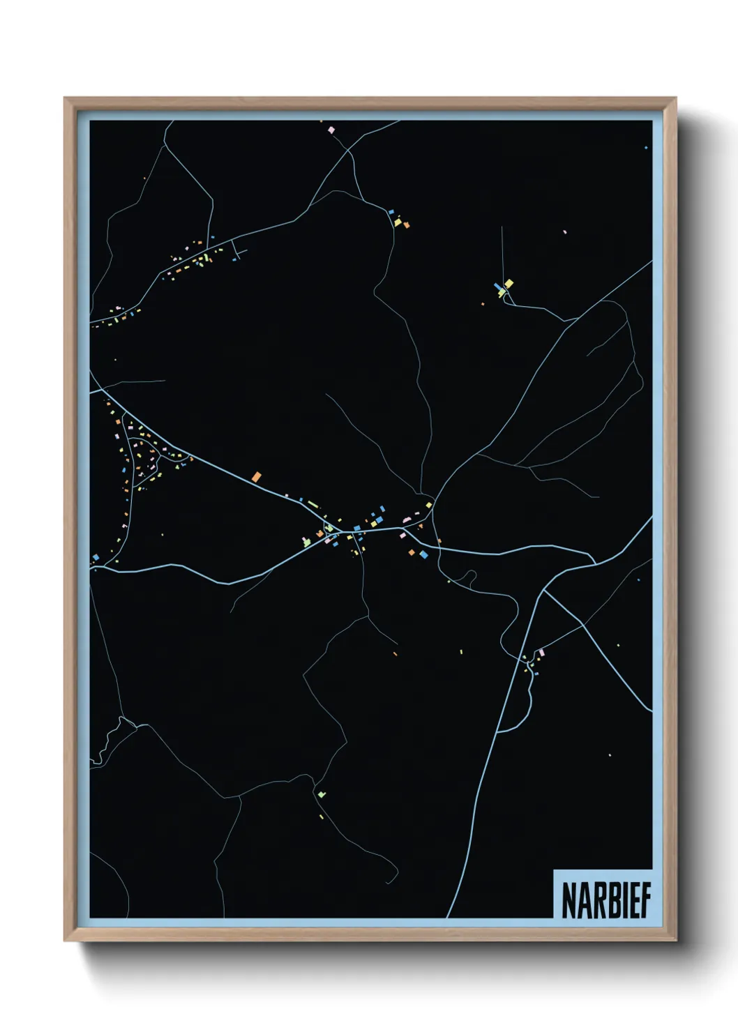 Une affiche de carte sur Narbief