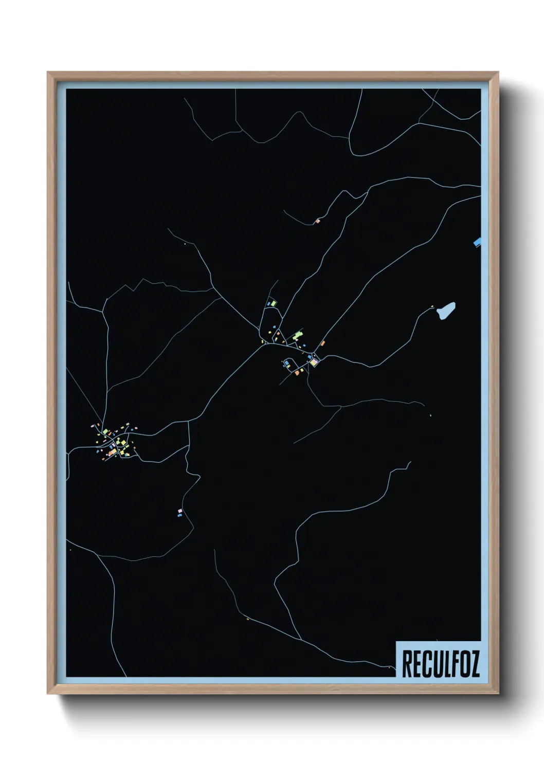 Une affiche de carte sur Reculfoz