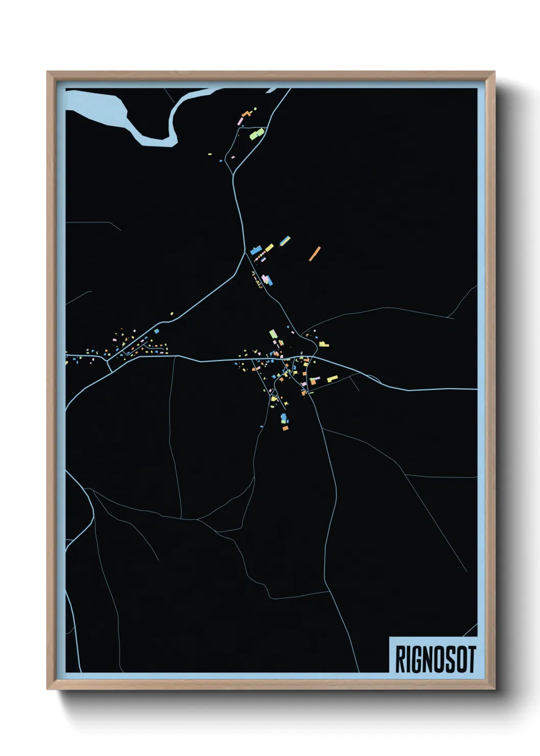 Une affiche de carte sur Rignosot