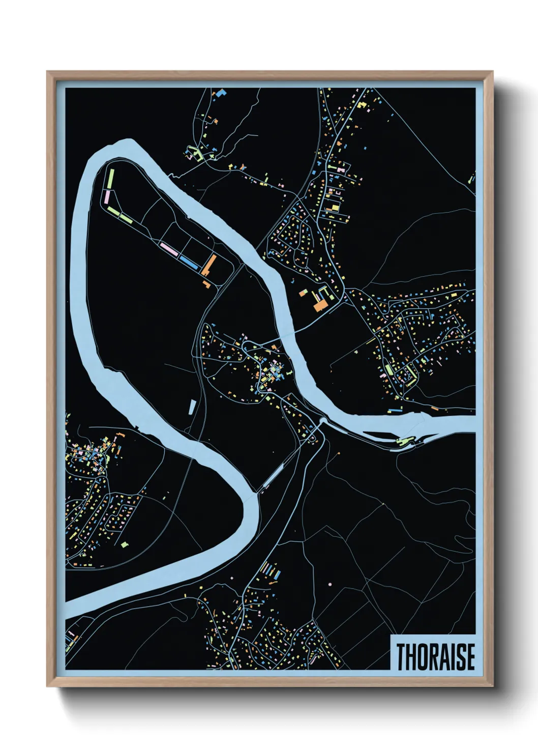 Une affiche de carte sur Thoraise