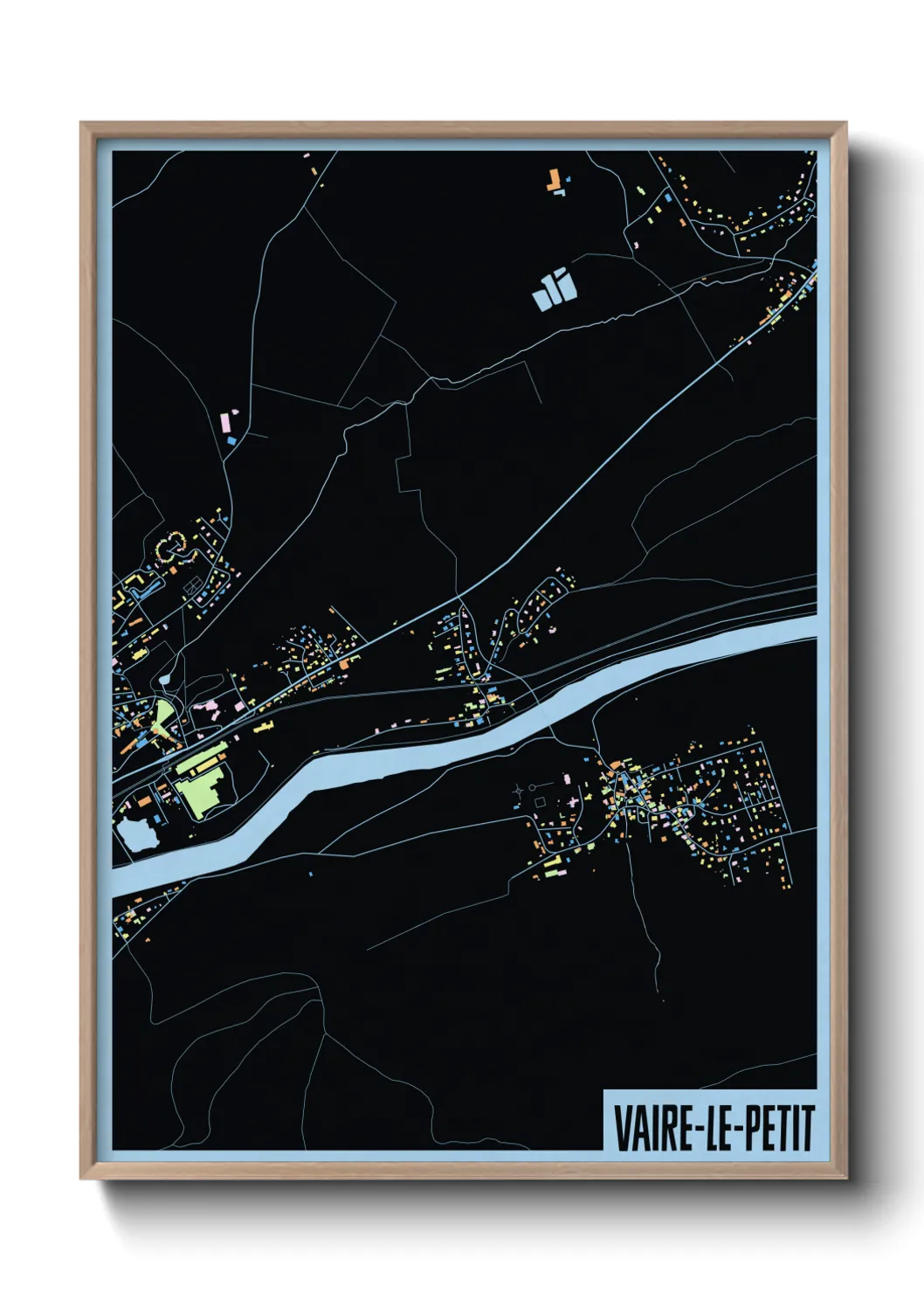 Une affiche de carte sur Vaire-le-Petit