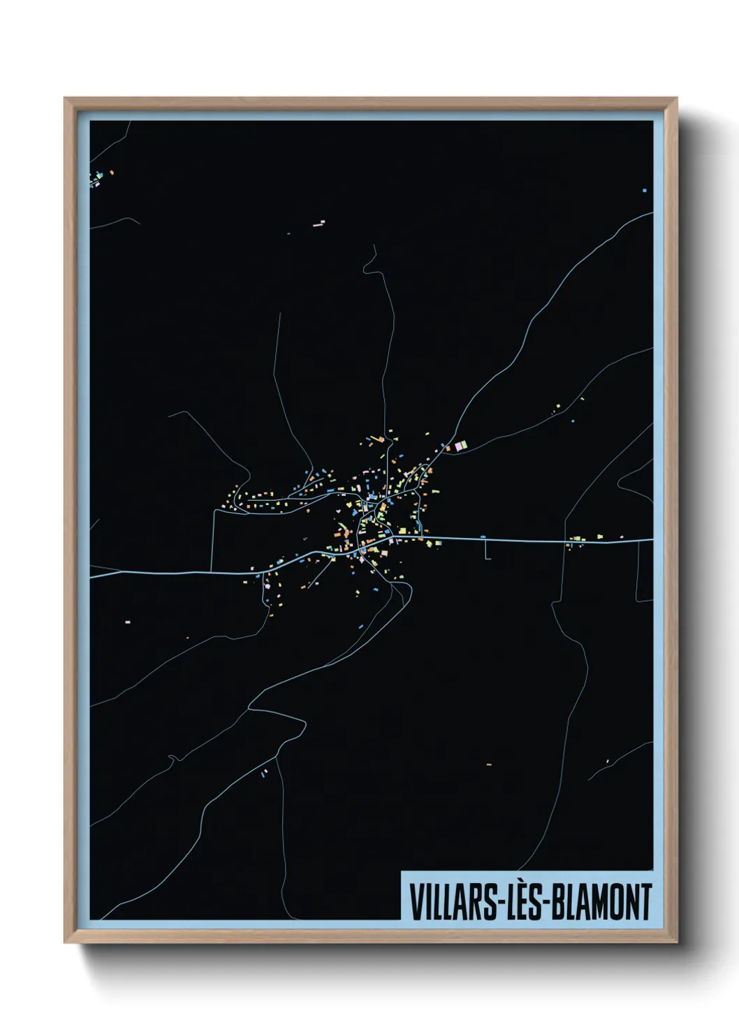 Un poster carteVillars-lès-Blamont