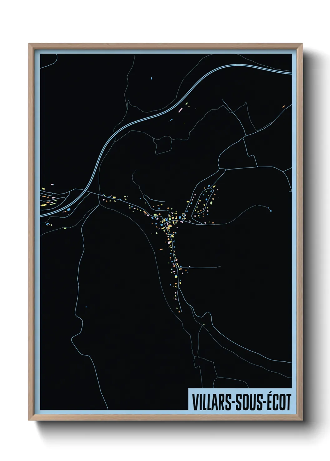 Un poster carteVillars-sous-Écot