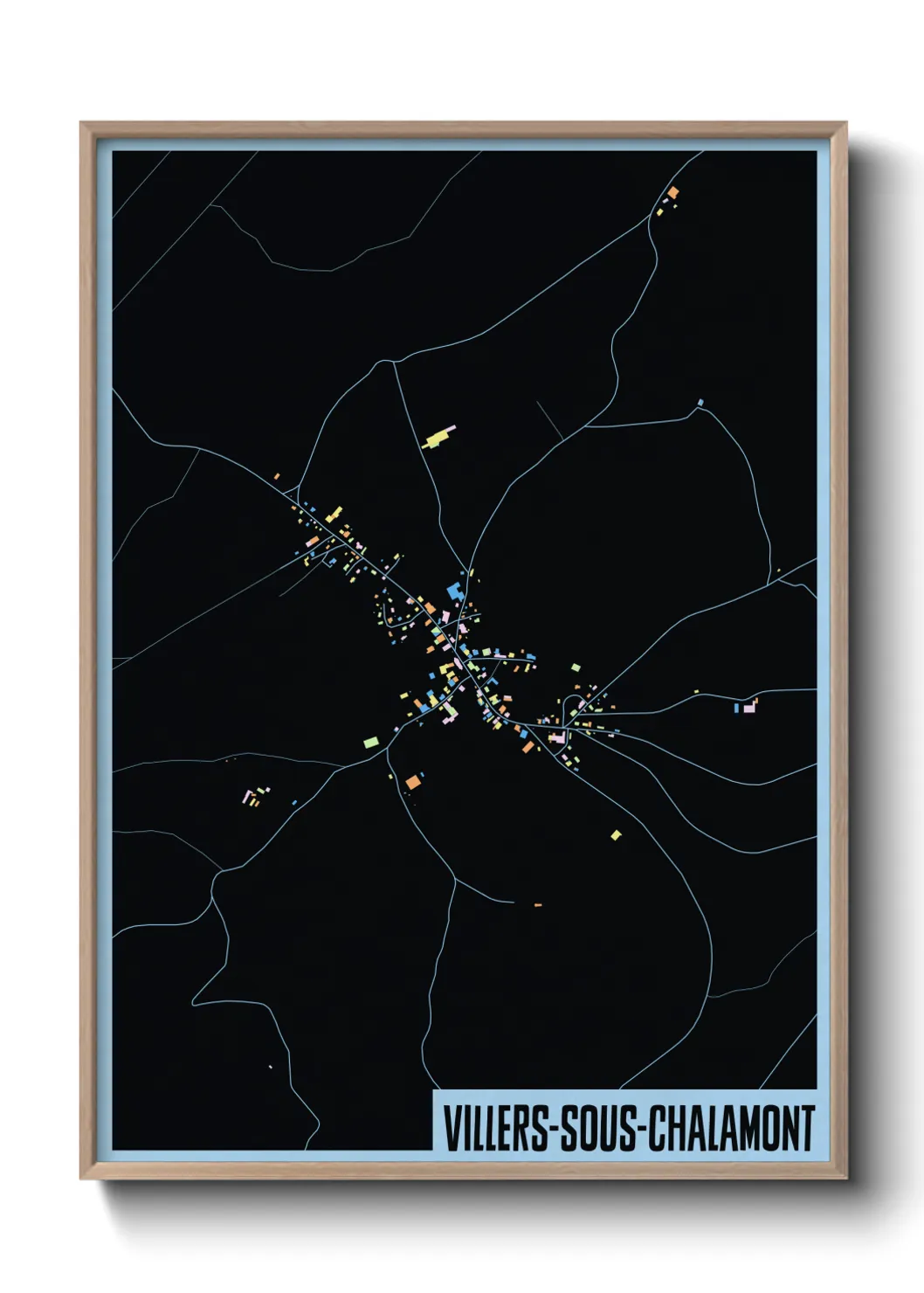 Un poster carteVillers-sous-Chalamont