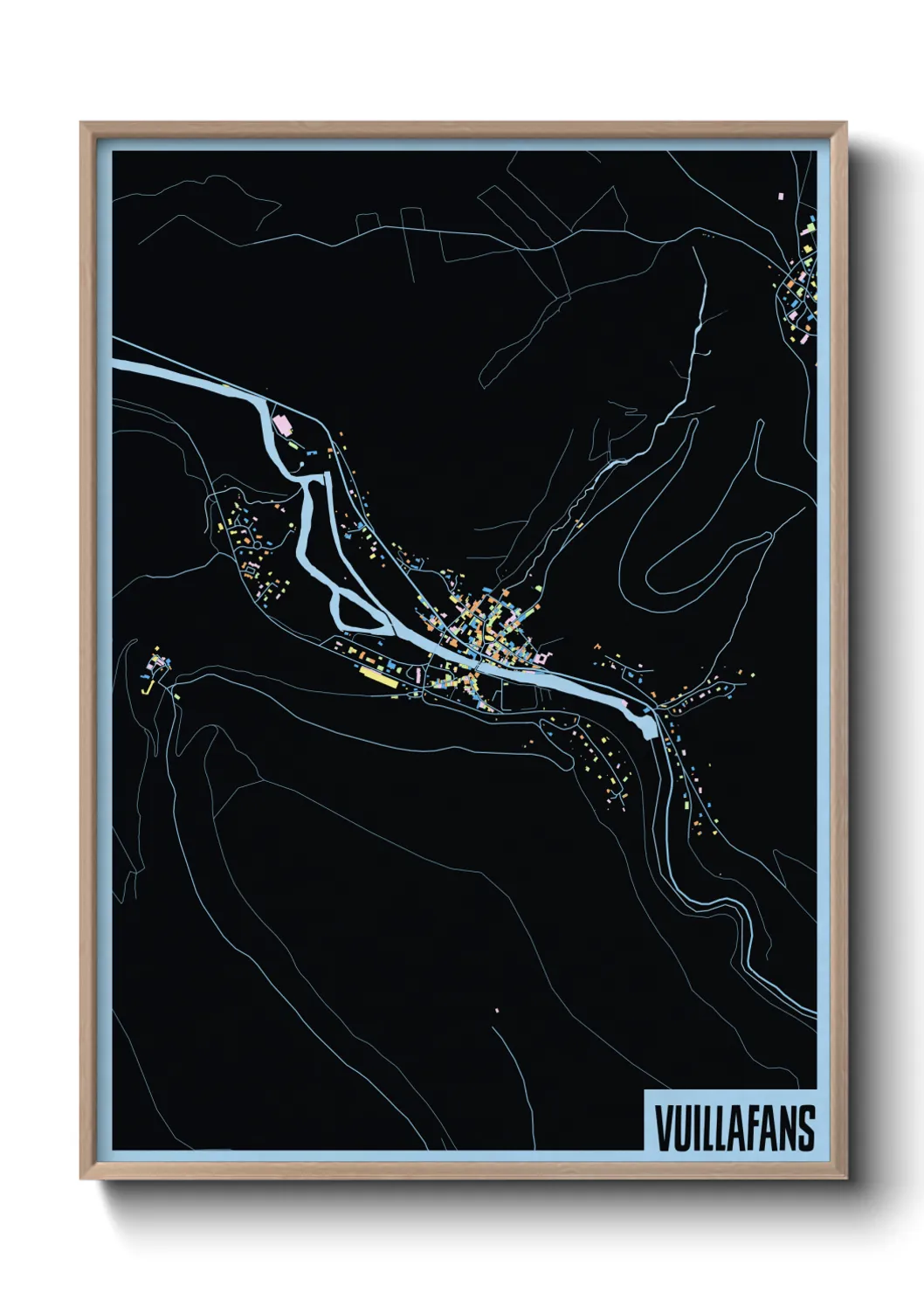 Une affiche de carte sur Vuillafans