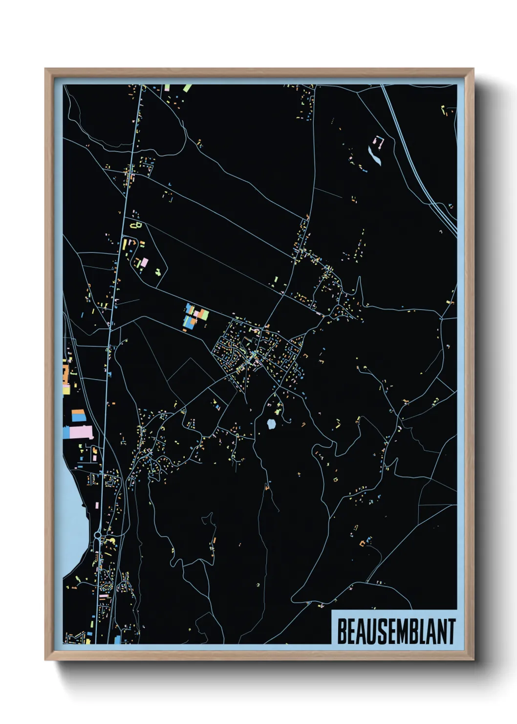 Une affiche de carte sur Beausemblant