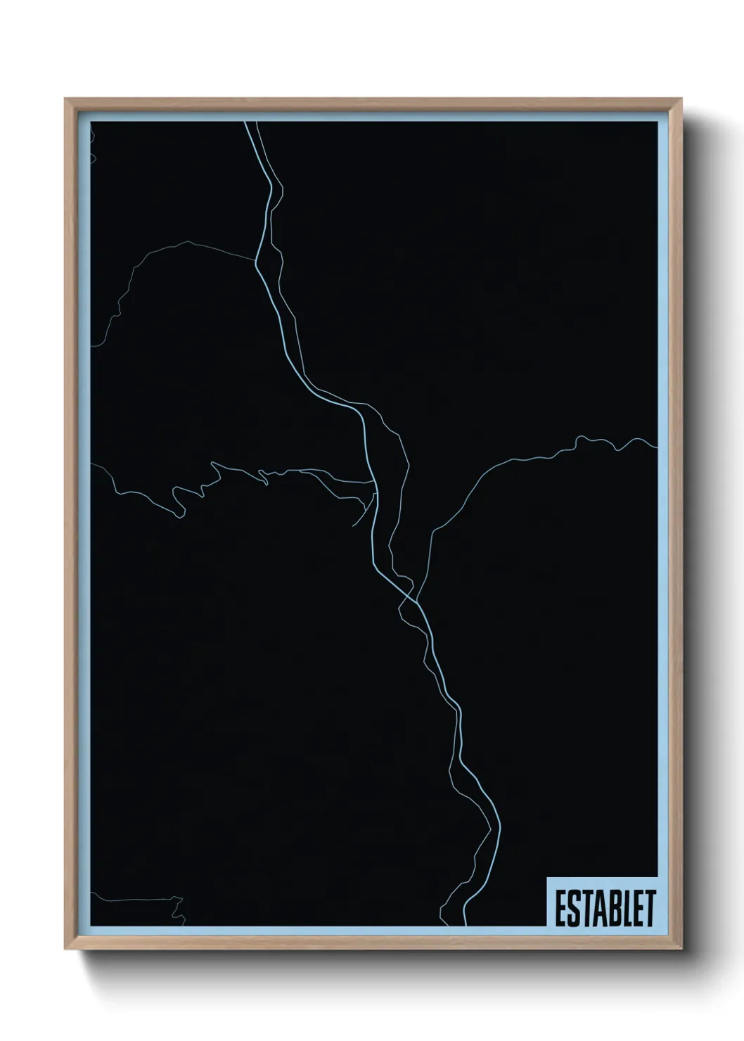 Une affiche de carte sur Establet