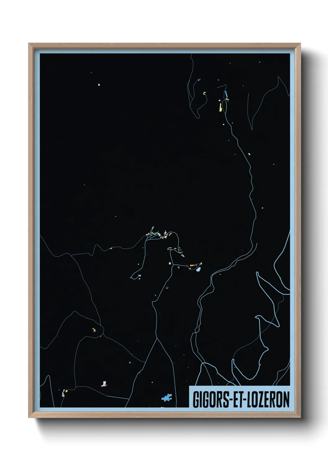 Une affiche de carte sur Gigors-et-Lozeron