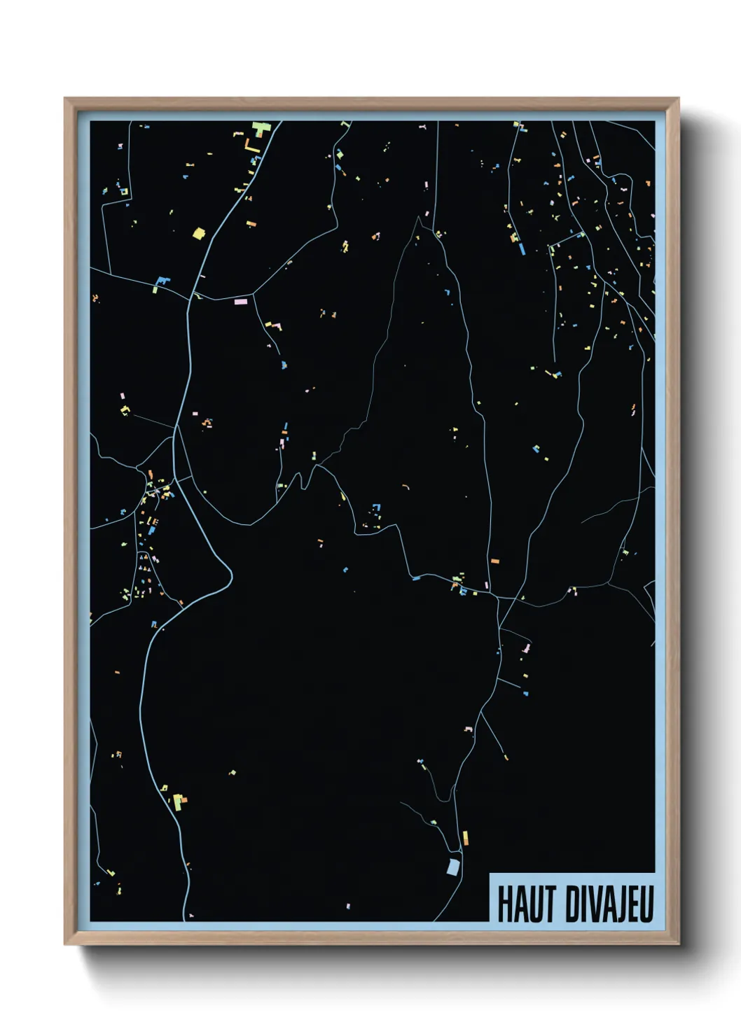 Une affiche de carte sur Haut Divajeu