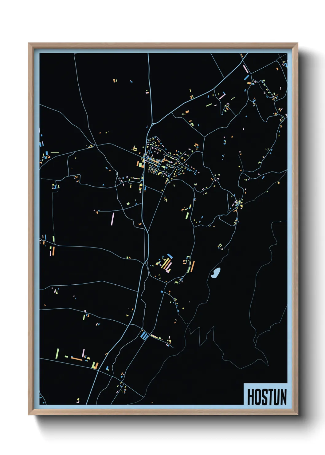 Une affiche de carte sur Hostun