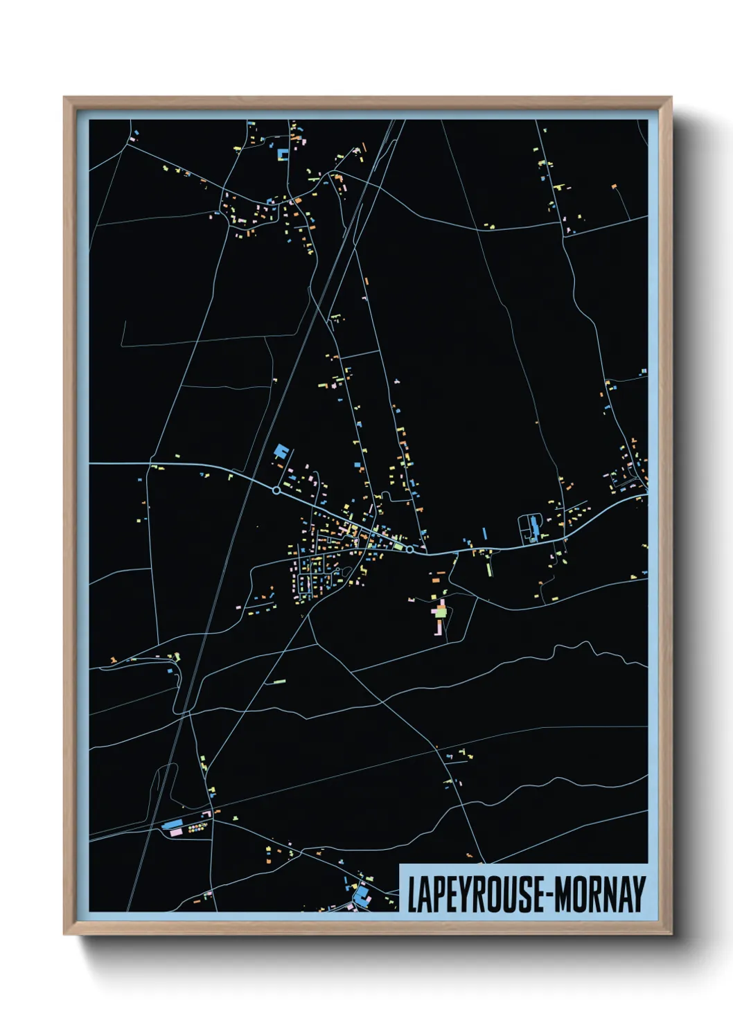 Un poster carteLapeyrouse-Mornay