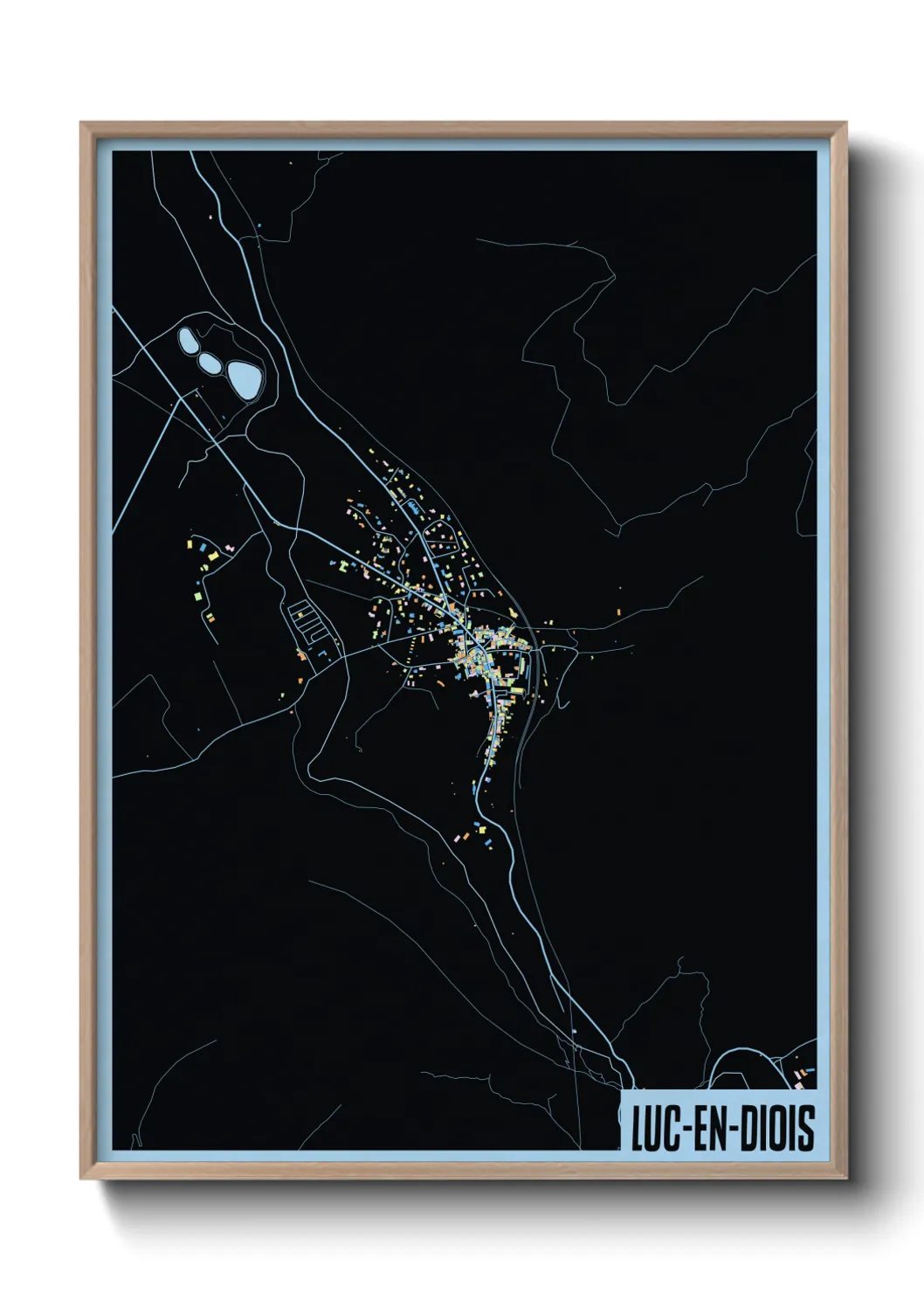 Un poster carteLuc-en-Diois