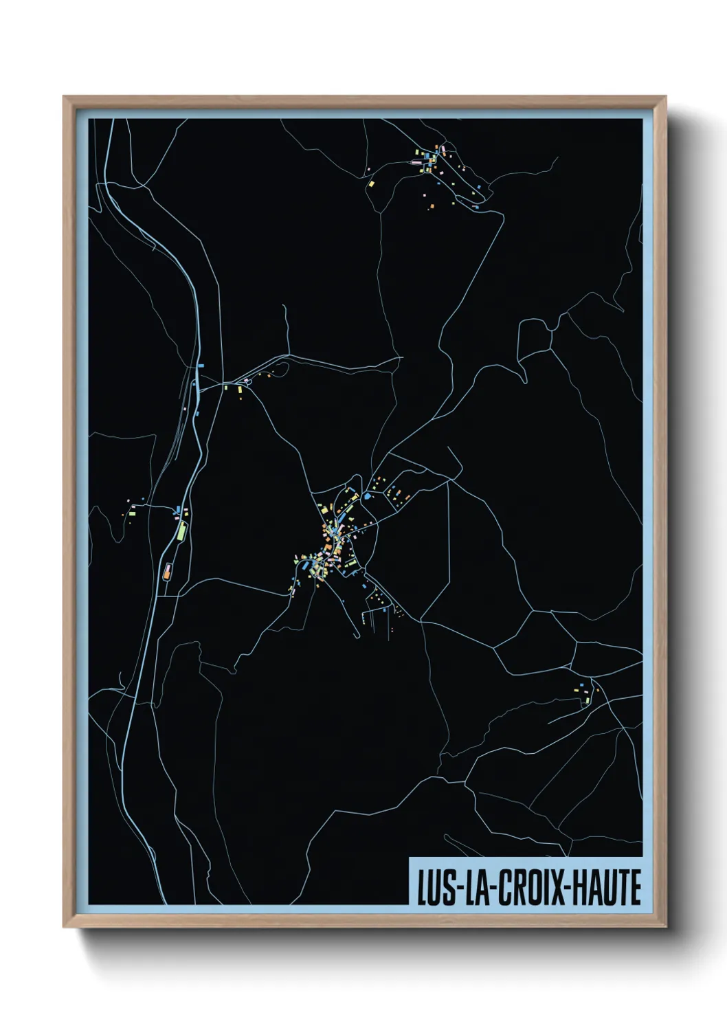 Un poster carteLus-la-Croix-Haute