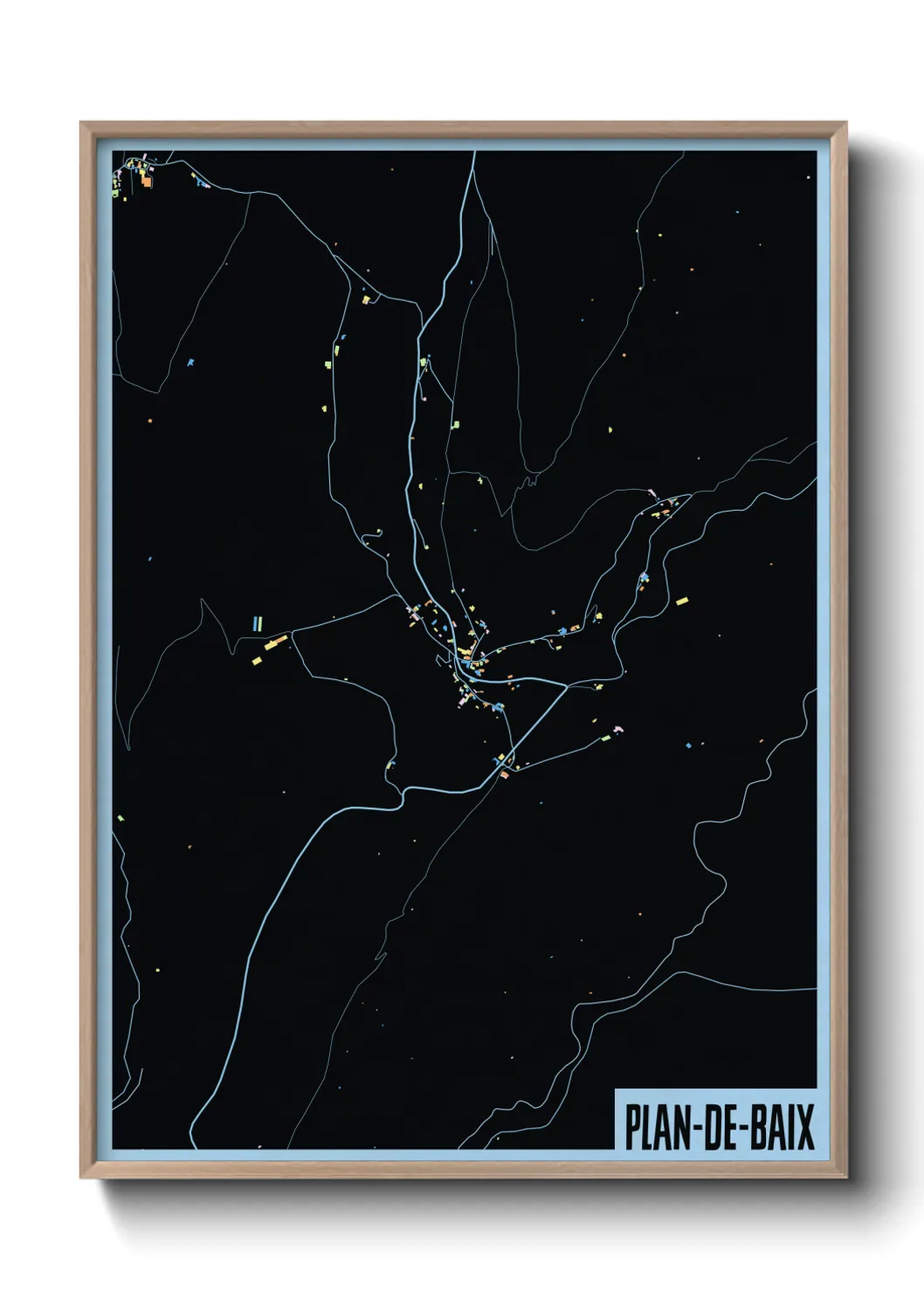 Un poster cartePlan-de-Baix