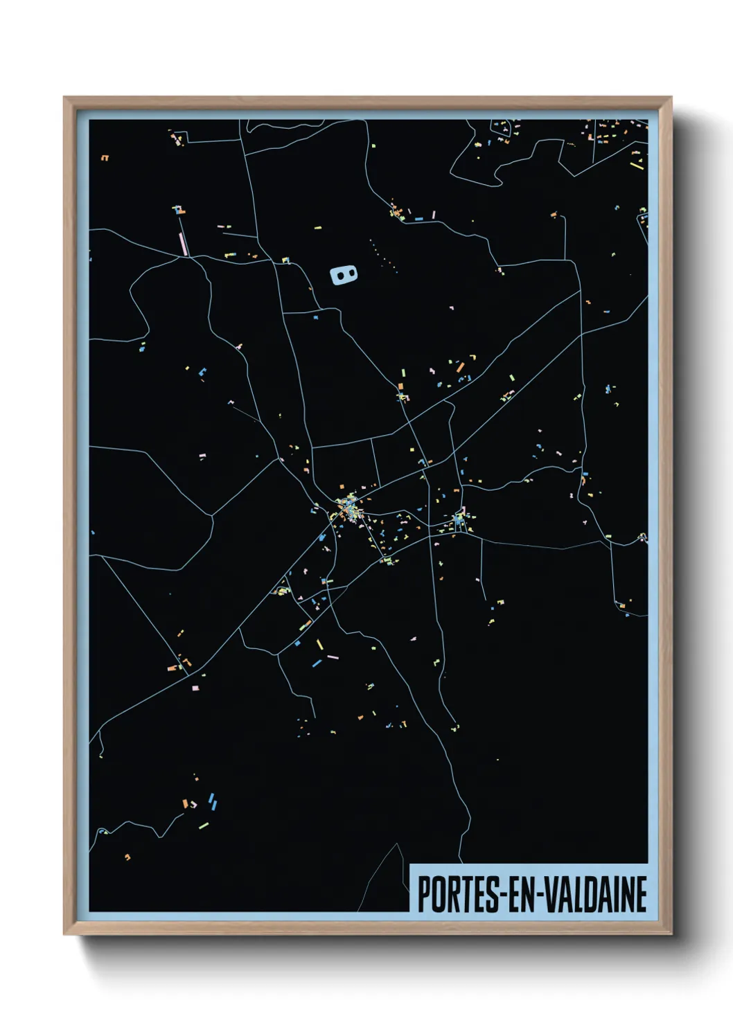 Une affiche de carte sur Portes-en-Valdaine