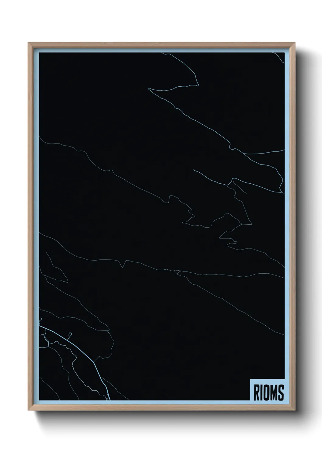 Une affiche de carte sur Rioms