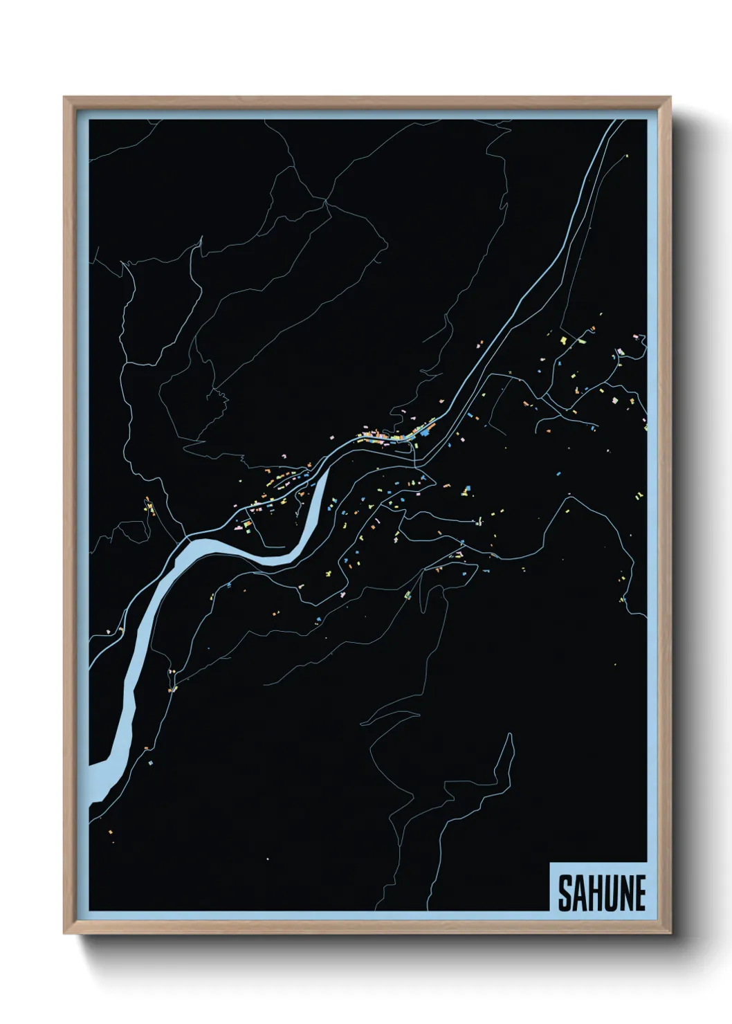 Un poster carteSahune