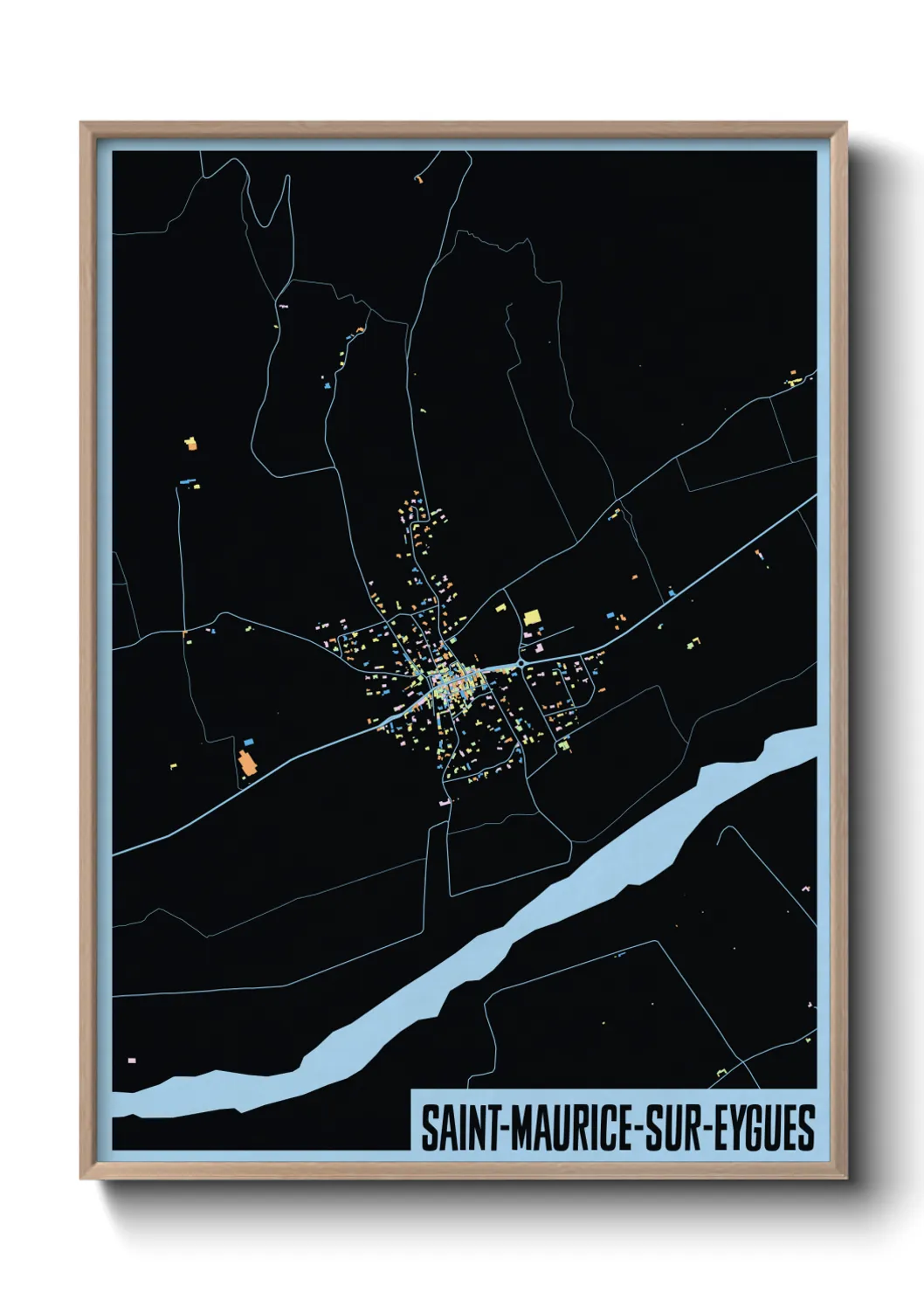 Une affiche de carte sur Saint-Maurice-sur-Eygues