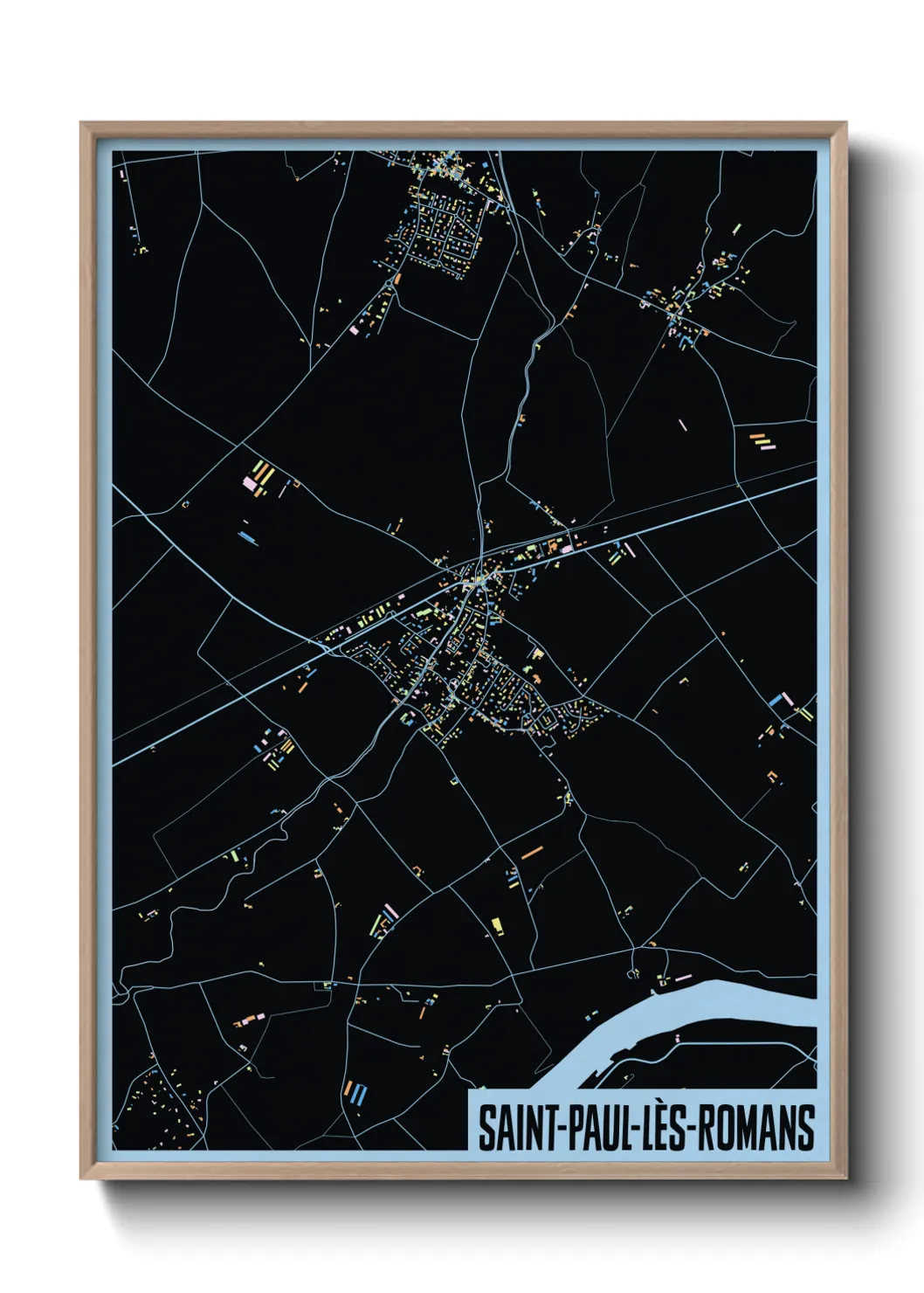 Un poster carteSaint-Paul-lès-Romans