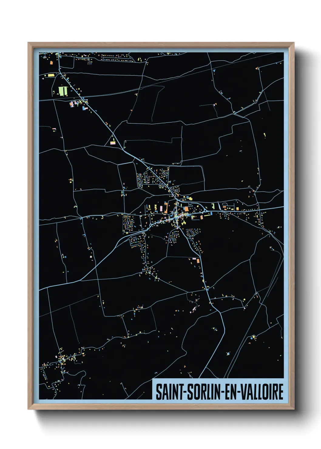 Un poster carteSaint-Sorlin-en-Valloire