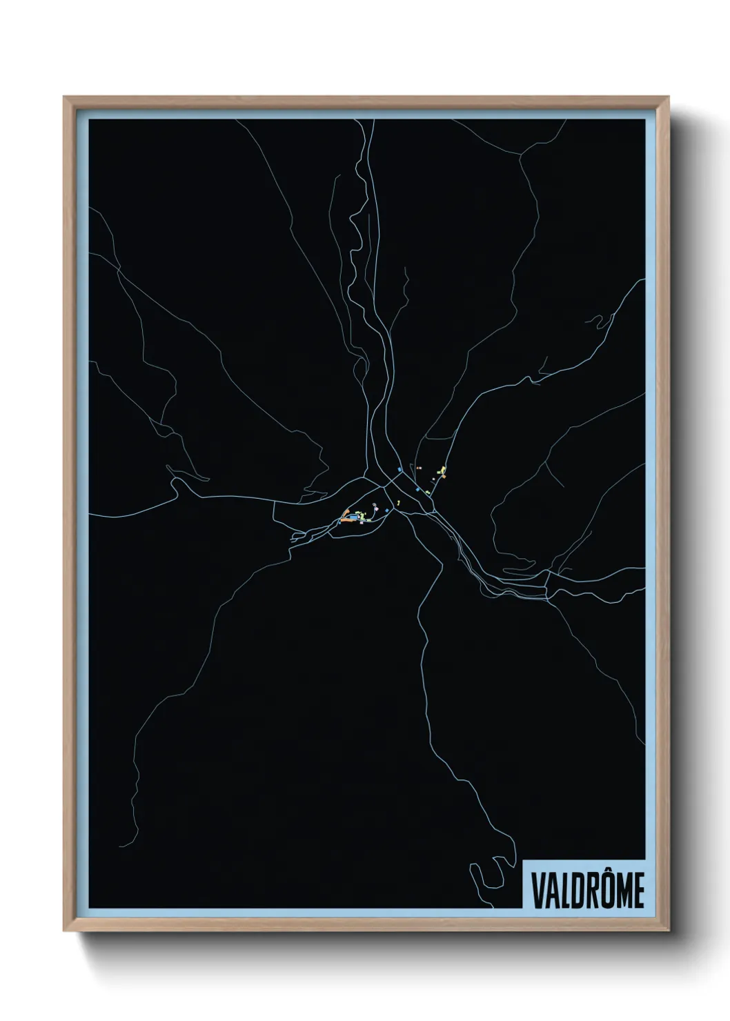 Une affiche de carte sur Valdrôme